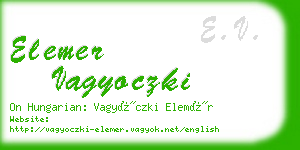 elemer vagyoczki business card